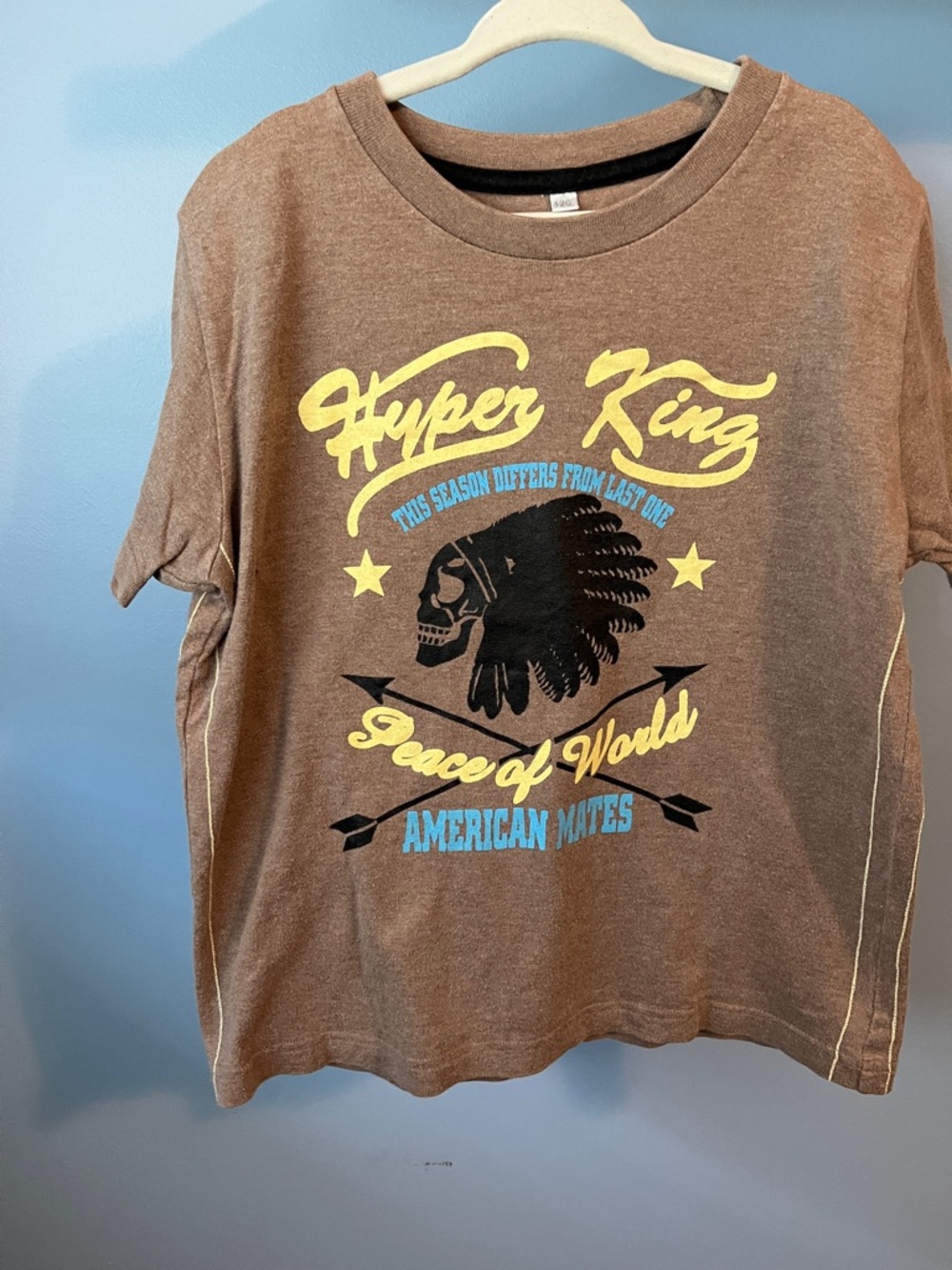 Hyper King Brown Graphic Tee - Kids